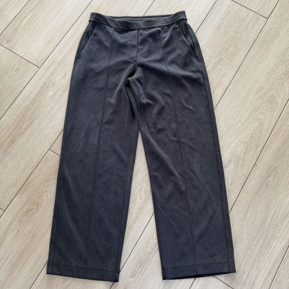 Lululemon Softstreme Pintuck Mid Rise Pant LARGE Black Athleisure Business